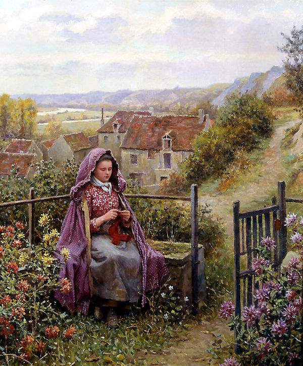 Daniel Ridgeway Knight In the Garden